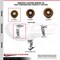 Service Caster 4'' High Temp Phenolic Caster Set with Bronze Bearings 2 Swivel 2 Rigid, 4PK SCC-20S420-PHBZHT-2-R-2 - alternate 5